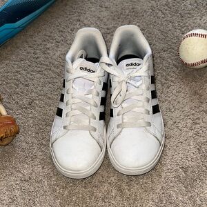 Adidas Classic White and Black Shoes